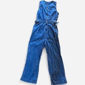 Anthropologie Blue Denim Jumpsuit